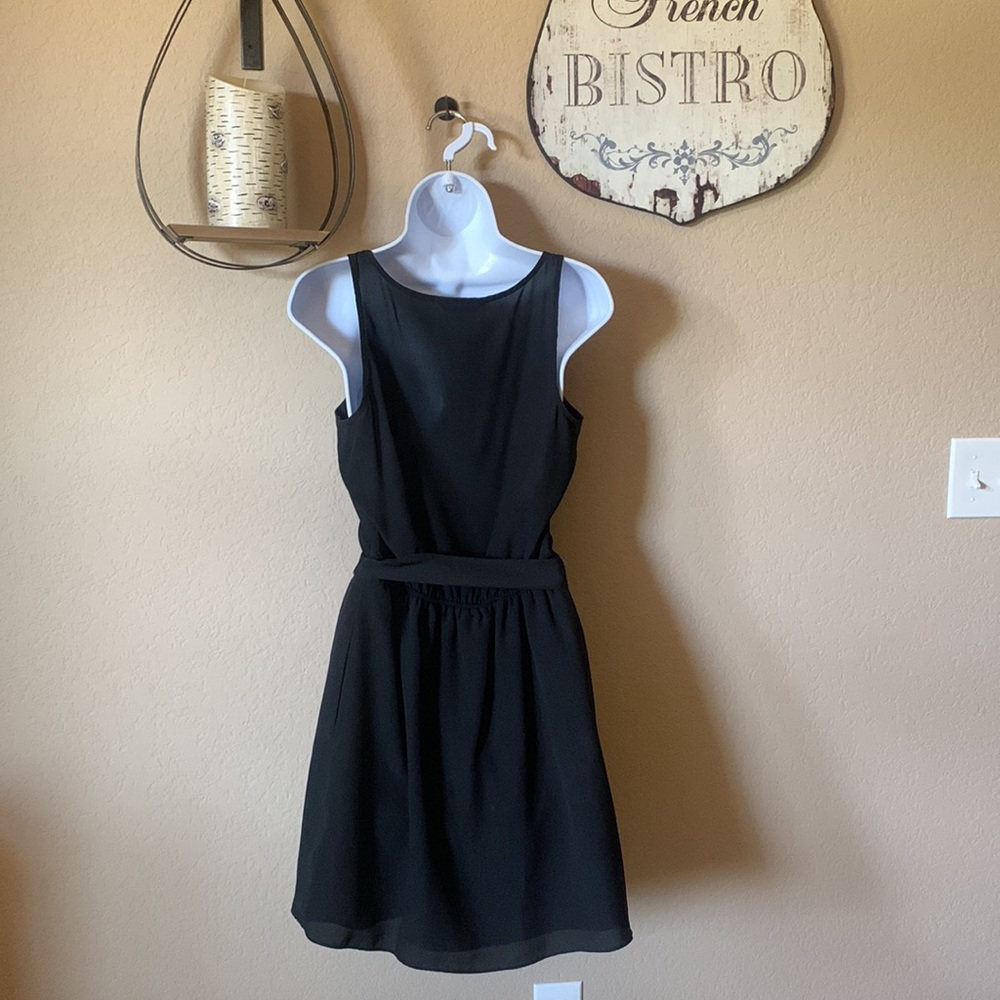 Express Black Ruffle Front Dress - Picture 5 of 5